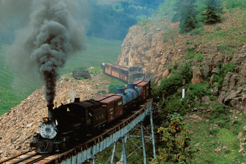 Фото: Cumbres and Toltec Scenic Railroad в Нью Мексико