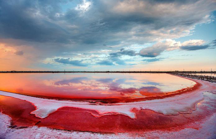 Фото: Озеро Сасык-Сиваш в Крыму